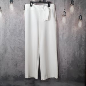 White Wideleg INC pants